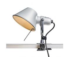 Artemide Design/Modern Artemide Tolomeo Pinza aluminium/Innenbeleuchtung/Wohnzimmerlampe/Schlafzimmer/Nachttischleuchte Rund LED geeignet E27 Max. 1 x 100 Watt