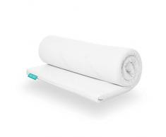 Snooze Project - Gel-Schaum Topper Matratzen-Auflage - 5cm Höhe - Extra Weich - Visco-Schaum RG 50 Schaumstoff - Allergiker-geeignet und Öko-Tex 100 zertifiziert Größe 90x210