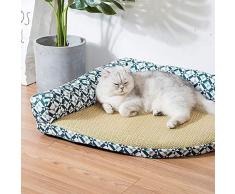 Nosterappou Haustier-Sofakissen ， Haustierbett · Mattenkissen for Hund · Schlafen Sie bequem Flauschiges Bettsofa ， Herausnehmbare Matratze (Color : B, Size : 55 * 60cm)