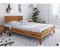 Main Möbel Doppelbett Jakob 180x200cm Wildeiche massiv