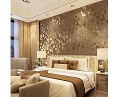 Lxsart Moderne einfache Wildleder dreidimensionales Mosaik Tapete TV Schlafsofa Eingang Veranda verdickte Tapete-350cmx245cm