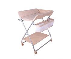 LZQBD Family Care/Folding mit Storage Basket Wickeltisch Baby-Windel wechselt Station mit Rädern Infant Frisierkommode Massage-Station for Neugeborene Kleinkinder Junge Mädchen