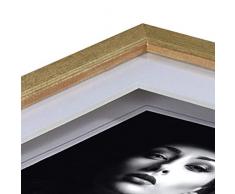 Hama Dana weiß Holz Schmuckkommode Fuß Hintergrundbeleuchtung – Rahmen, weiß, Präsentationsständer, Hintergrundbeleuchtung, 15 x 20 cm, reflektierend, 240 mm