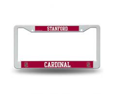 Rico Industries NCAA Kunststoff-Tellerrahmen, 30,5 x 40,6 cm, Unisex-Erwachsene, Stanford Plastic Frame, Silber, 12-inch by 6-inch