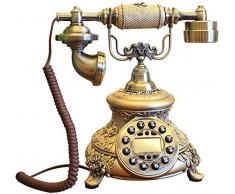 Nfudishpu Harz Telefon Ornamente Antik Retro Telefon Dekoration Festnetz Praktische Nachttisch Handwerk Anordnung