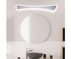 JJZHG Wandleuchte Wasserdicht Spiegel Scheinwerfer rechteckige LED-Spiegel Scheinwerfer EdelstahlScheinwerfer Schlafzimmerspiegel ScheinwerferFrontleuchte Spiegelschrank Wandleuchte Make-up Lampe