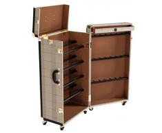 Casa Padrino Luxus Schuh Schrank im Vintage Koffer Design - Kommode - Art Deco Barock Jugendstil Kofferschrank - Luxus Hotel Einrichtung