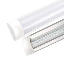 4FT LED Batten Licht T10 Tube Lamp Wandleuchten mit Staubschutz Kronleuchter Strip Lights 6000K für Fabriken Workshop Bad Balkon Flur Schlafzimmer Esszimmer Küche Supermarkt 40W 1pc