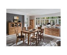 moebel-store24 Sideboard Taber Wildeiche teilmassiv Natur geölt