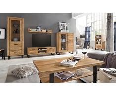 TV Board TV Kommode in Wildeiche geölt Teilmassiv Breite 138cm Höhe 60cm homeforyou24
