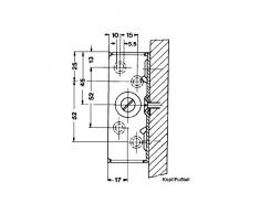 4 Stück - GedoTec® Bettwinkel Bettbeschlag BETT-FIX massiv Eckverbinder | Bettverbinder Höhe 90 mm | Verbindungsbeschlag Stahl verzinkt | Markenqualität für Ihren Wohnbereich