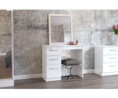 Birlea Furniture Lynx Frisiertisch mit 3 Schubladen weiÃ