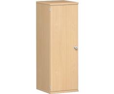 Geramöbel Drehtürenschrank mit Schloss 3 OH, Tür links gehängt, 1152x400x425, Buche