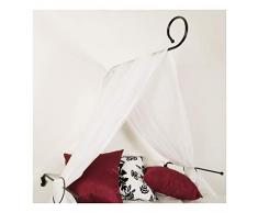 Liedeco Himmelbett-Set Baldachin Betthimmel Himmelstange schwarz