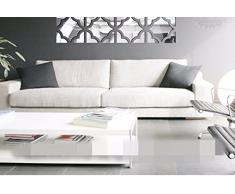 GKRY-Wohnzimmer Schlafzimmer Eingang Korridor TV Wand Fresko DekorationAcryl Wandspiegel 30 cmx120cm Kombination,Silver