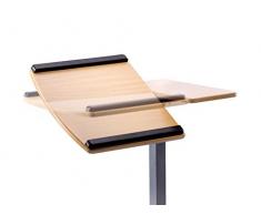 Heim & Büro Multifunktions Beistelltisch | 3-fach Höhenverstellbar von 71-91 cm | 5 Lenkrollen | schwenkbare Tischplatte