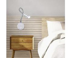 Galapara LED Leselampe Schwanenhals Lampe Dimmbar Bettleuchte Bettlampe Schlafzimmer Leselampe Bett Leselicht, 3W Leselampe Wandmontage LED Bettleuchte Schwanenhals Lampe für Schlafzimmer