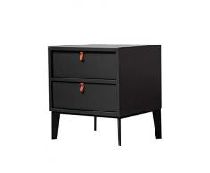 CTGBJ Nachttisch, Seite, EckeNachttisch Beistelltisch, Nachttisch Schlafzimmer Bettschrank Leder Nachtschrank Kabinettschrank Nachtschrank