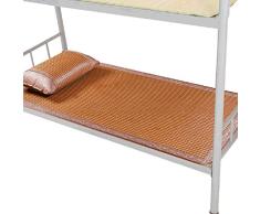 SXTYRL Matratzenauflage, Schlafmatte, Sommermatratze, Rattan, gewebt, kühlend, glatt, faltbar, atmungsaktiv, für Studenten, Einzelbett, 7 Größen (135 x 195 cm), 180X198cm