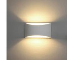 LED Wandleuchten Gips Wandleuchte Leuchte oben nach unten dekorative Wandbeleuchtung Indoor mit 7W L Licht G9 Kappe Typ Nachtleuchte für Wohnzimmer Schlafzimmer Halle Treppenaufgang (warmweiß)