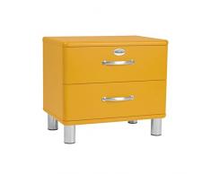 tenzo 5212-017 Malibu Designer Nachtkommode, MDF lackiert, 54 x 60 x 41 cm, orange