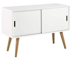AC Design Furniture Kommode Mariela, B: 100 T: 38 H: 68,2 cm, Holz, Weiss