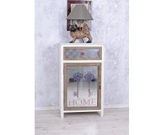 PALAZZO INT Vintage Nachtschrank Shabby Chic Nachtkommode Spiegel Nachttisch