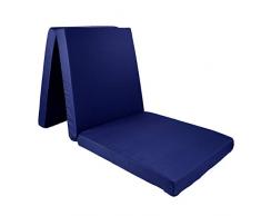 Premium Faltmatratze Klappmatratze Matratze faltbar klappbar Gäste Matratze Notbett 190 x 60 x 7cm Blau