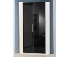 Wimex Kleiderschrank/ Eckschrank Gamma, (B/H/T) 95 x 198 x 95 cm, Schwarz