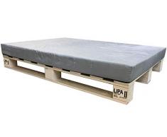 LIPA Palettenbett Bett Holz Massivholzbett 90 100 120 140 160 180 200 x 200cm, Palettenmöbel hergestellt in BRD (140x200)