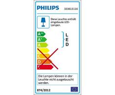 Philips 333613116 myLiving LED Deckenleuchte Cinnabar, 600 lm, 250 x 250 x 70 mm,weiß