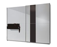 Wimex Kleiderschrank/ Schwebetürenschrank Viva, (B/H/T) 250 x 218 x 65 cm, San Remo-Eiche/ Absetzung Lavafarbig