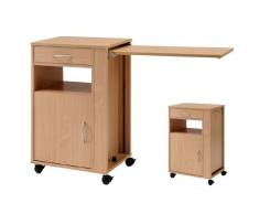 Nachttisch Hermann von Burmeier, mit ausziehbarem Tisch