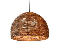 Kronleuchter, American Style Landschaft LED Einzelkopf Rattan Deckenleuchte Retro Holz Esstisch Studie Korridor Kronleuchter Einfache Wohnzimmer Schlafzimmer Nachttisch Hängelampe