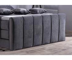 Theodor Boxspringbett mit Bettkasten 180x200, 7-Zonen Taschenfederkern, Härtegrad H2, H3, H4, Komfort Topper, Kostenlose Anlieferung und Aufbau, Hotelbett, Doppelbett, Polsterbett