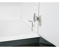 Geramöbel Anstell-Schiebetürenschrank, mit Schloss, 720x1000x425, Weiß