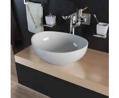 Waschbecken KBW082 Keramik Waschtisch Waschschale Aufsatzwaschbecken