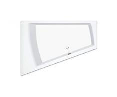 Repabad Genf Duo Badewanne Eck Raumsparwanne links Eckwanne 170 x 110 cm Trapezwanne mit Multiplex M5 Ab. Und Überlaufgarnitur