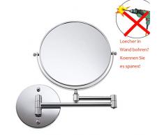 Loywe wunderschöne Kosmetikspiegel Normal, ohne Bohren (7Fach)