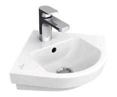 Villeroy & Boch Eckwaschbecken Subway 731946 Breite 32cm Schkl. Hahnloch durchgest ohne Überlauf wei