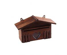 Meilandeng Kosmetiktücherboxen Zeichnen Sie Karton Europäische Home Club kreativen Handwerk solide Holz Hütte kleenexbox