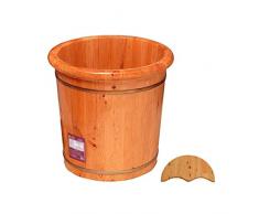 Fußwanne Hoch Fußwanne Fußbadeimer Anzug (40cm Hoch) Fußbad Haushalt Holzwaschbecken Erwachsener Fußbecher Pediküreimer Fußpflege Pediküre (Color : B)