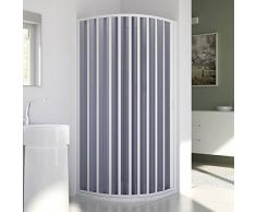 Rund-Duschkabine in PVC 90x70 CM Radius 38 H185 mod. Sharp Seitlich