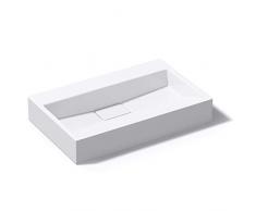 doporro BTH: 60 x 38 x 13 cm | Design Waschbecken aus mineralguss Gussmarmor | Colossum19 | Waschtisch/Waschplatz/Aufsatzwaschbecken oder Hängemontage