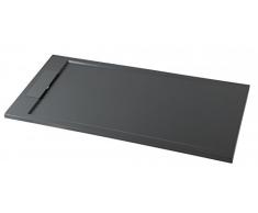 Bernstein Badshop Duschtasse rechteckig Mineralguss-Duschwanne M2290CG / PB3085GG - Grau glänzend - 120x90x3,5cm