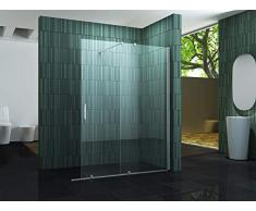 8 mm Schiebetür - Duschwand SCROLL 140 x 200 cm