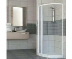 PVC Duschkabine Viertelkreis 90x90 mit seitlicher Öffnung Mod. Scorpione