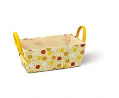 Badezimmerkorb rechteckig, mehrfarbig, T 26cm x B 15cm x H 10/15cm