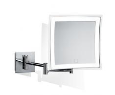 Decor Walther BS 85 Touch LED Wandkosmetikspiegel, Chrom 2900K - 6000K 440lm 5-fache Vergrößerung