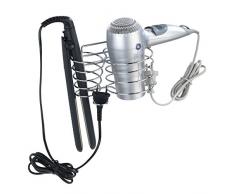 Wenko Haartrocknerhalter und Glätteisenhalter Classic, Stahl, 20 x 12 x 12 cm, chrom